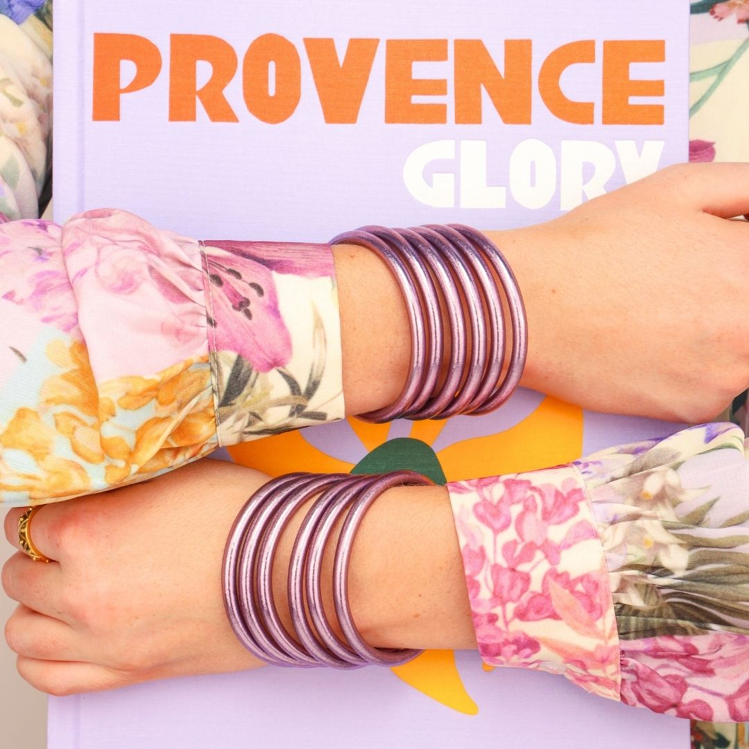 Lila All Weather Bangles (AWB) - Serenity Prayer | BuDhaGirl