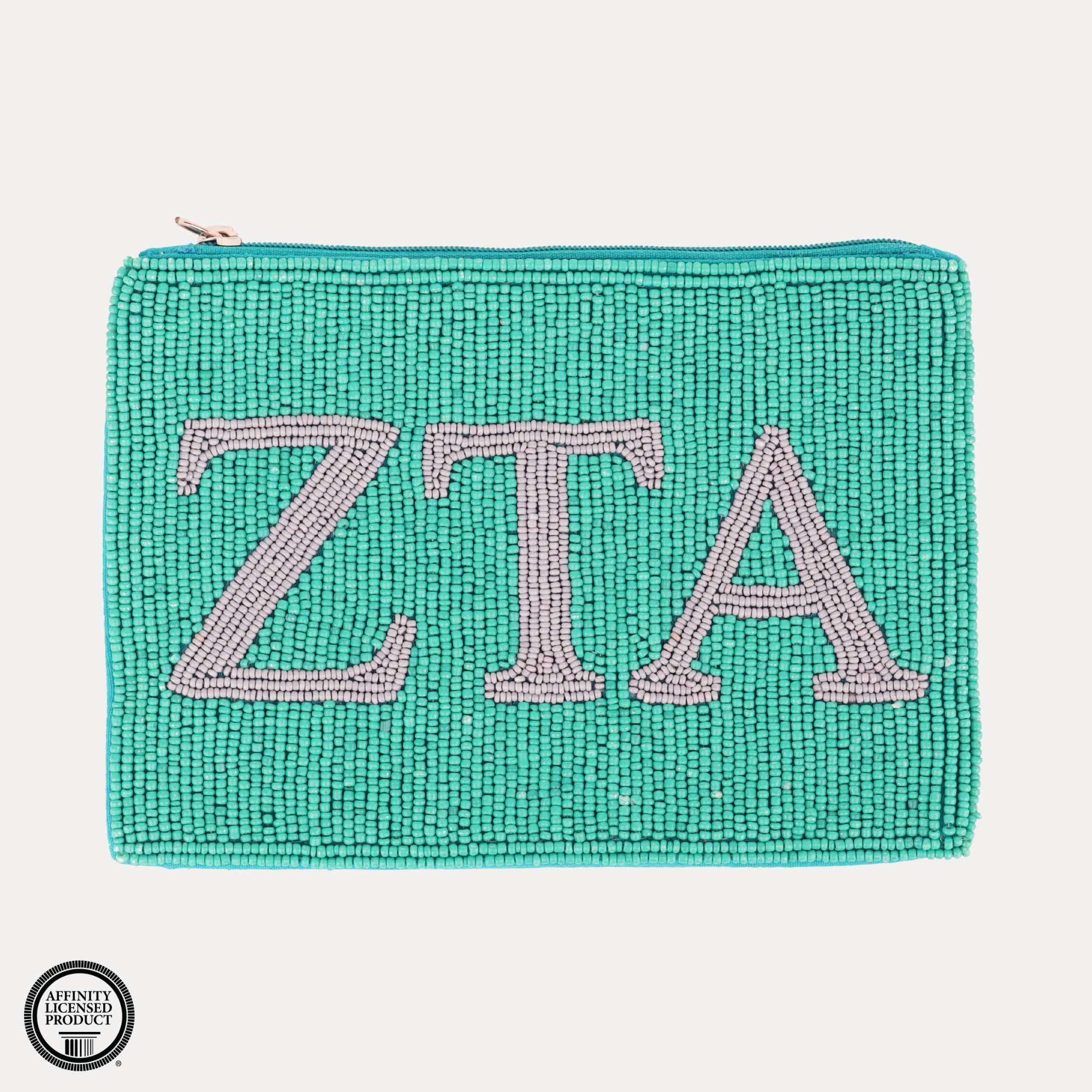Zeta Tau Alpha Beaded Pouch