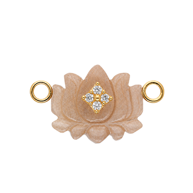 Jasper Lotus Charm
