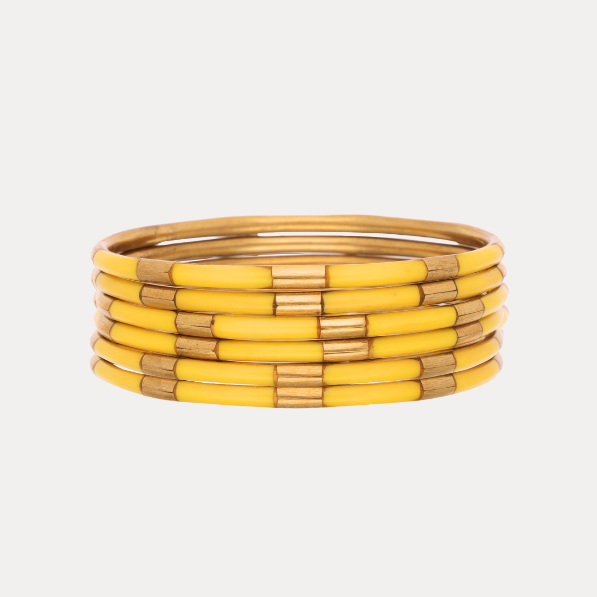 Yellow Veda Bangles - Set of 6