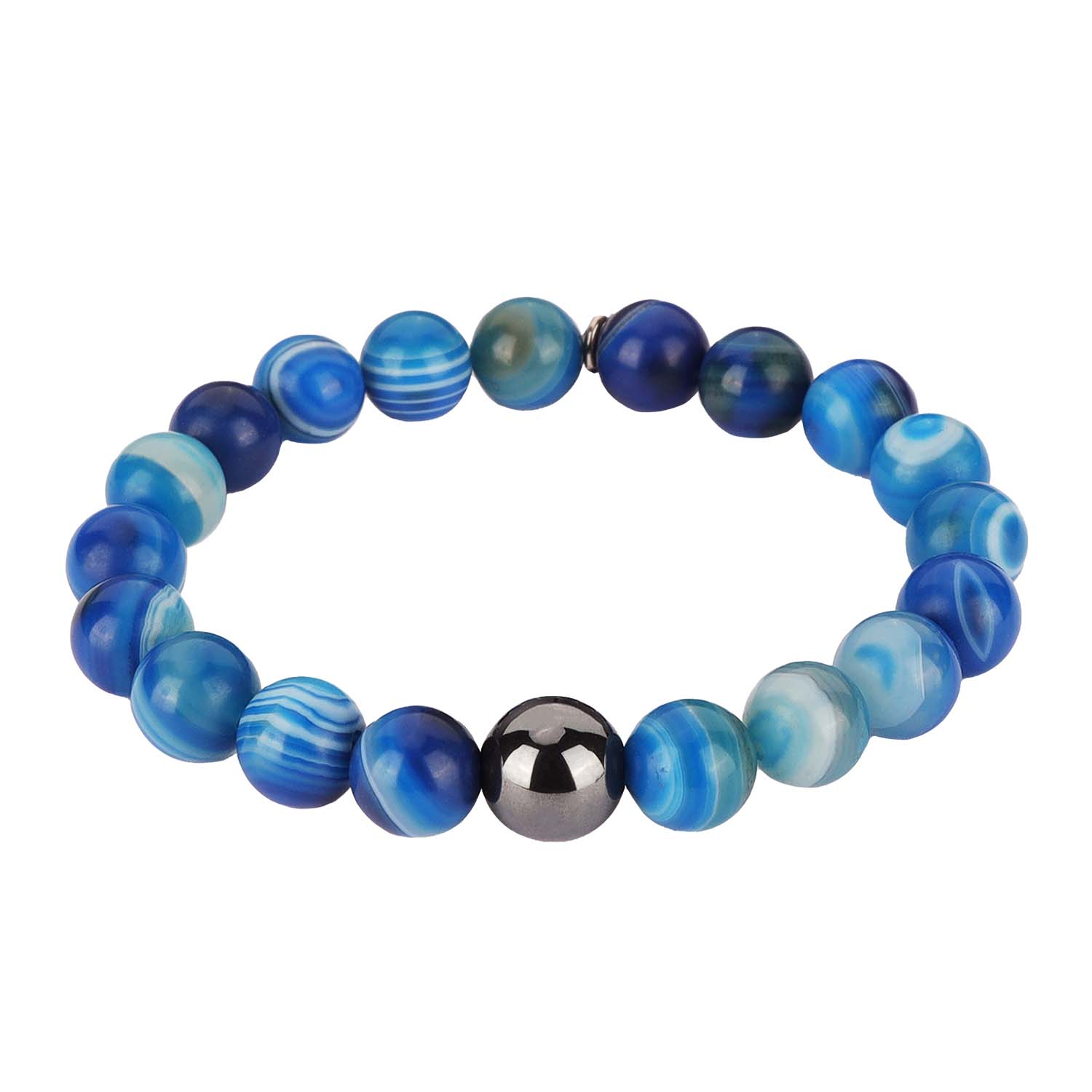 Bracelets for Men | Beaded Bracelet in Blue Jasper | Mens Jewelry | BuDhaGirl