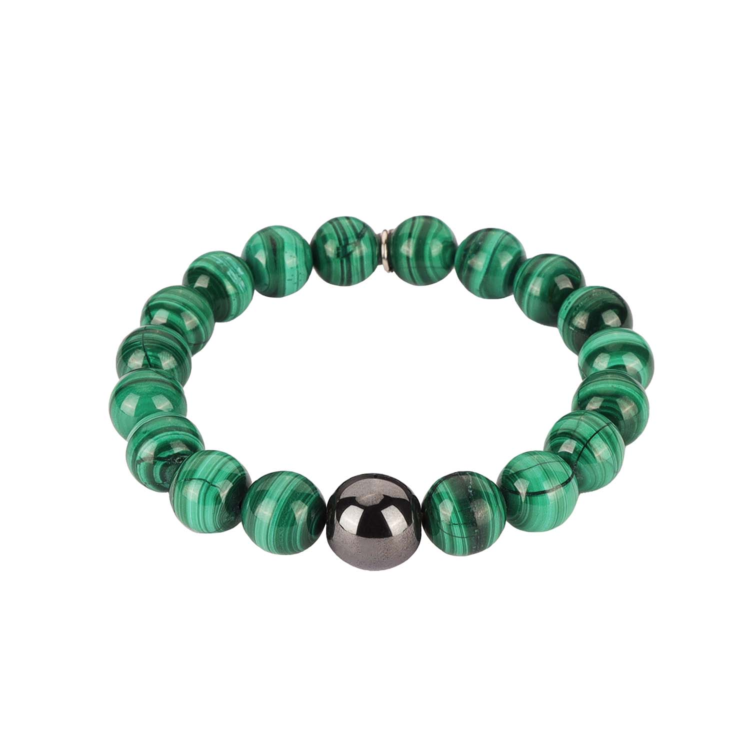 Bracelets for Men | Beaded Bracelet in Malachite | Mens Jewelry | BuDhaGirl