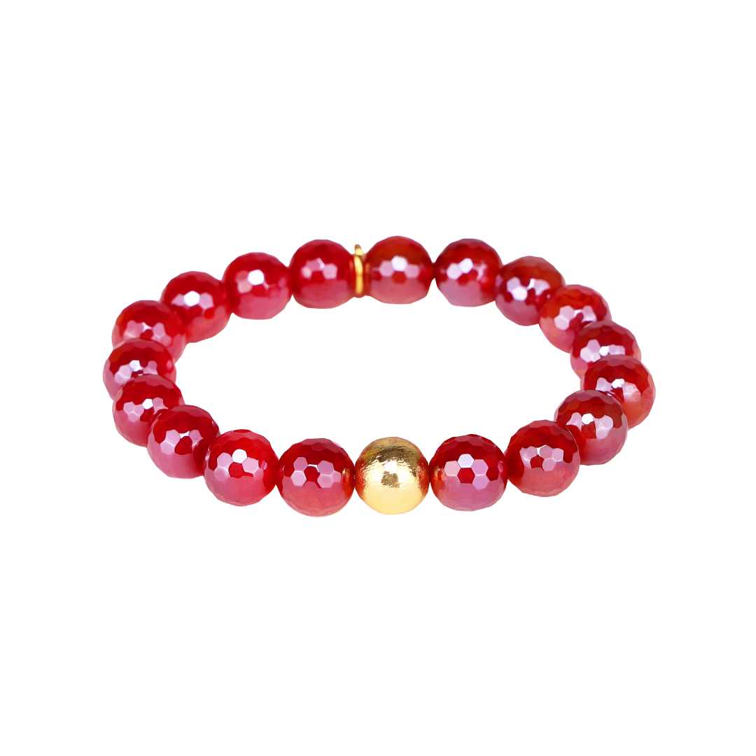 Scarlet Mélange Beaded Bracelet For Women | BuDhaGirl