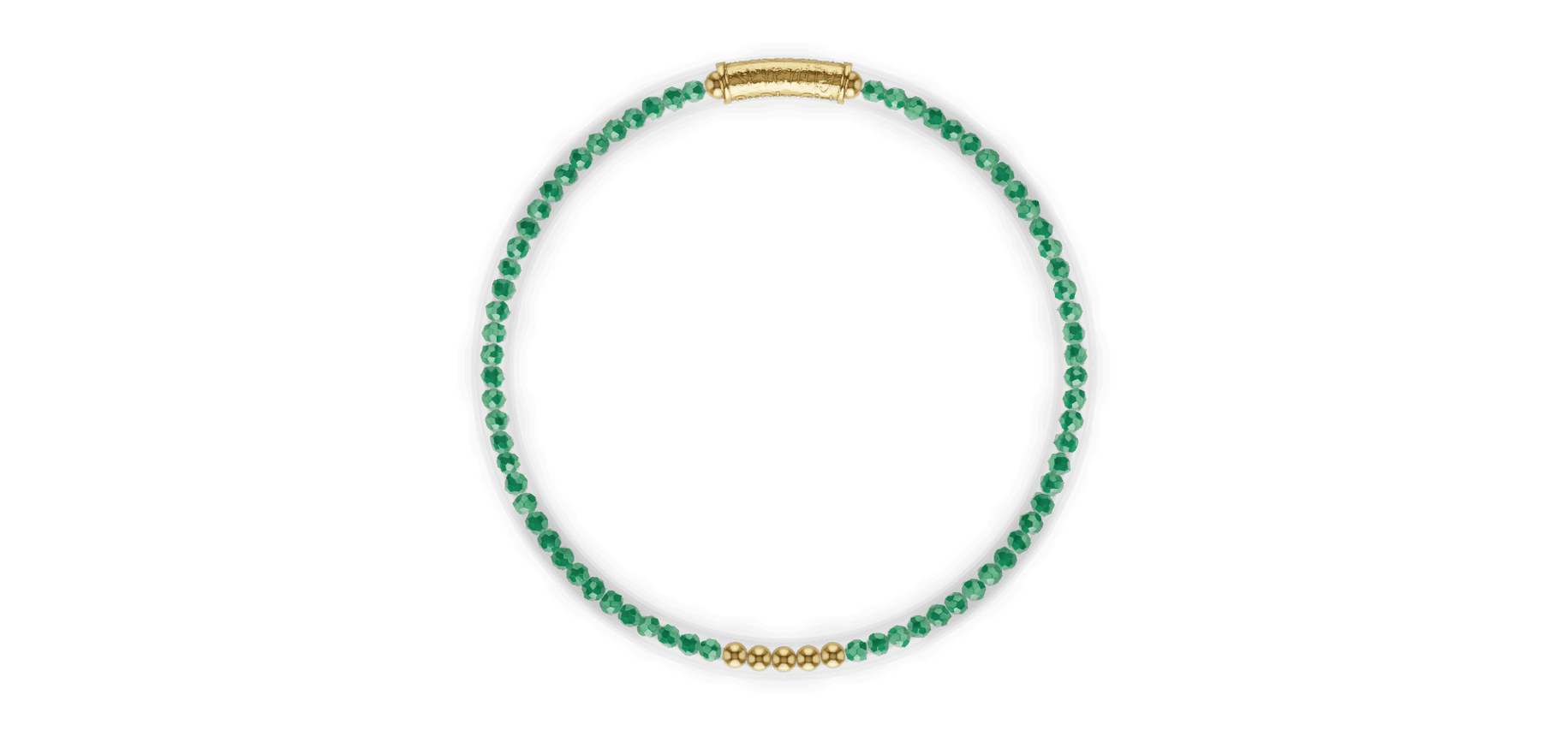 3D model of Green Onyx Luxe All Weather Bangle | BuDhaGirl